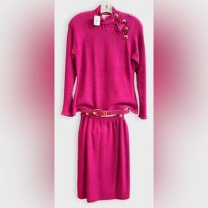St. John Knit Set with Belt